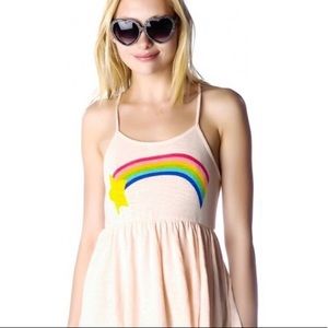 Wildfox Rainbow Pink Festival Tank